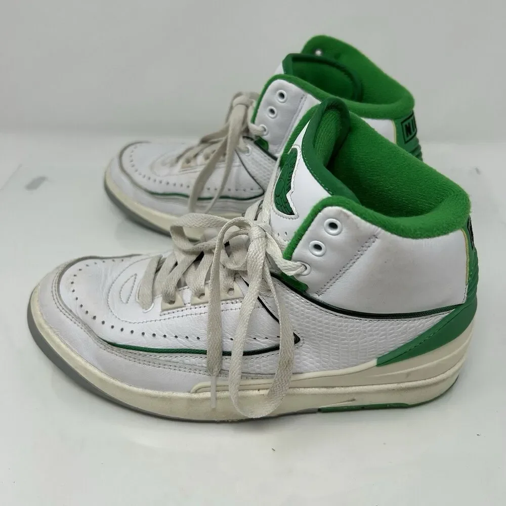Jordan 2 Retro Lucky Green GS DQ8562 103 White Mens Size 6Y